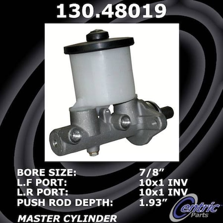 Centric Parts Premium Brake Master Cylinder, 130.48019 130.48019